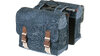 Basil Bohème - Double Bag MIK  XL blau